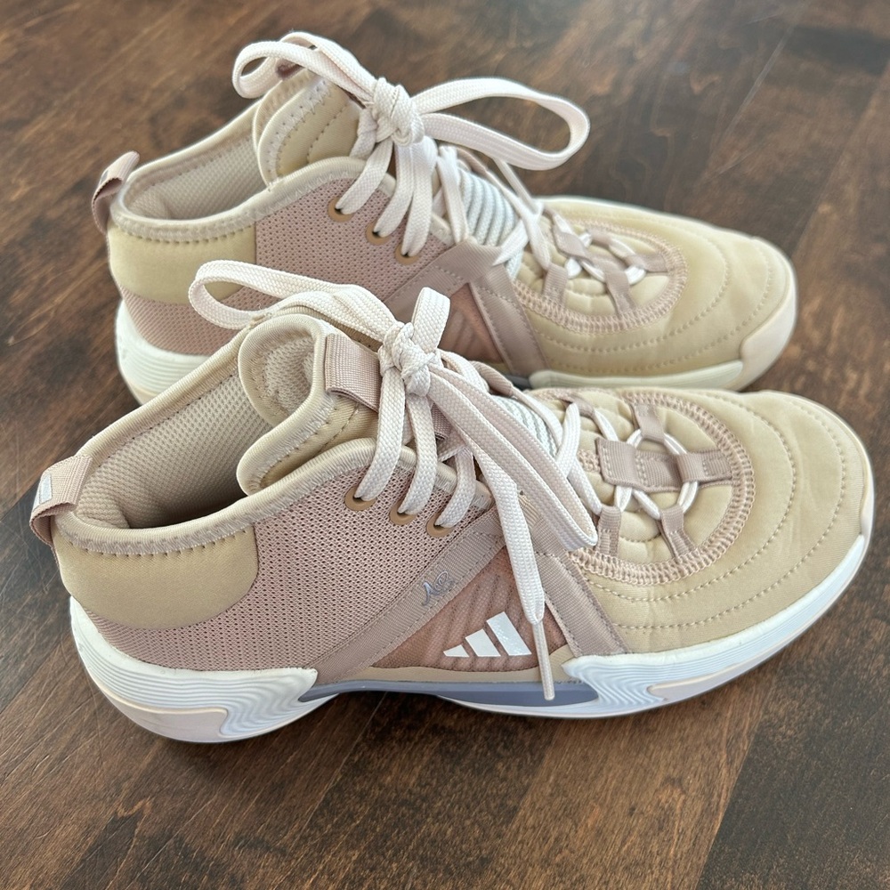 Adidas Volleyball/Basketball Brown High-Top Sneakers